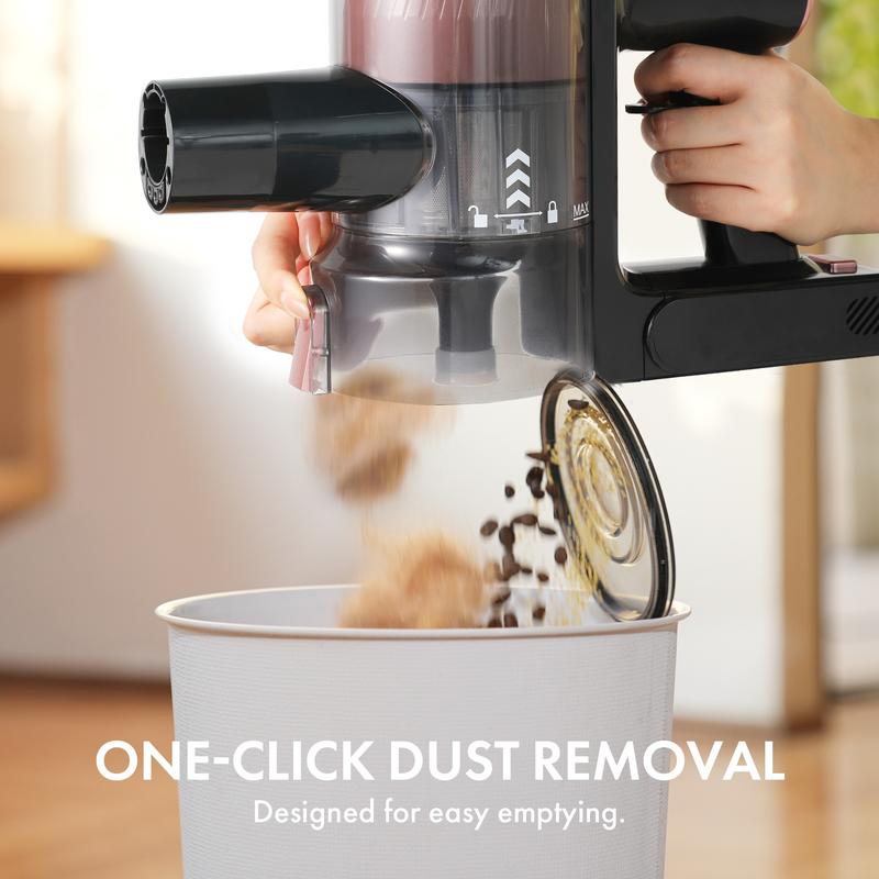 Cordless Vacuum Cleaner – 28KPa Powerful Suction, 50-Min Runtime, 8-in-1 Lightweight Design for Pet Hair & Carpets ERIC SONG